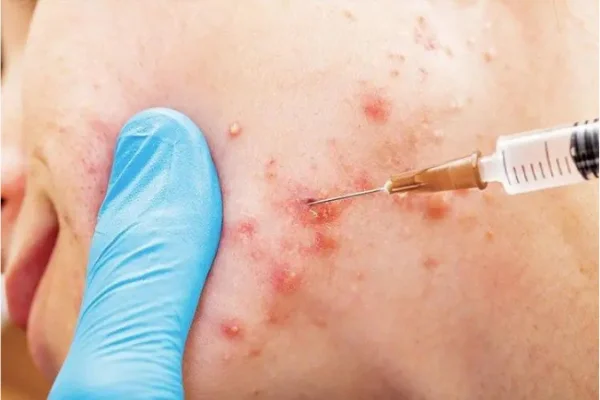 Trị mụn sưng viêm bằng phương pháp tiêm Cortisone Trị mụn sưng viêm bằng phương pháp tiêm Cortisone