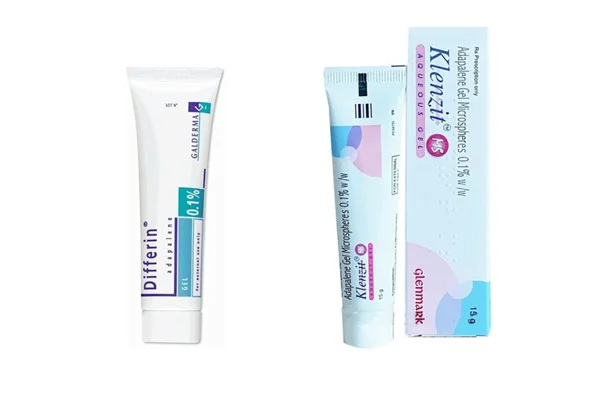Kem trị mụn ẩn Differin và Klenzit Ms Kem trị mụn ẩn Differin và Klenzit Ms